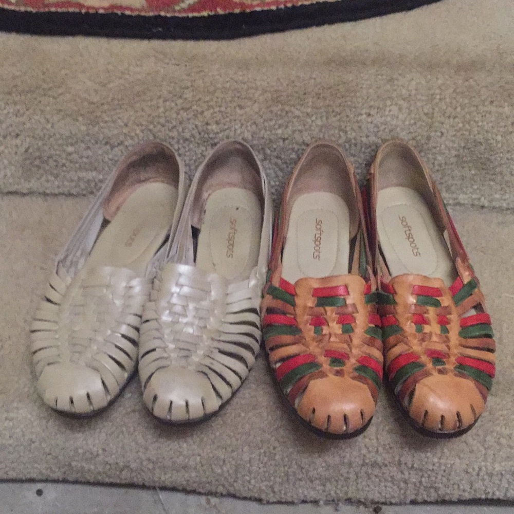 Two pair of house shoes